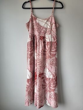 Japna Pink and White Smocked Back Sundress